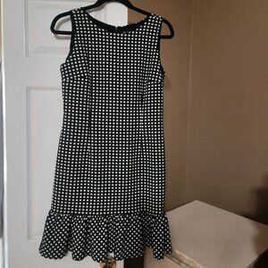 Elliott Lauren sleeveless black and white dress